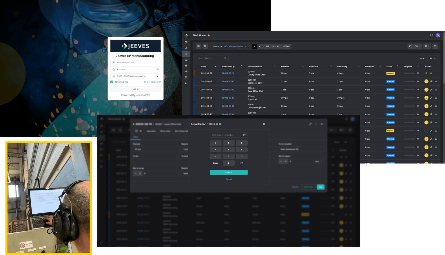 Jeeves Easy Planner Manufacturing screenshot